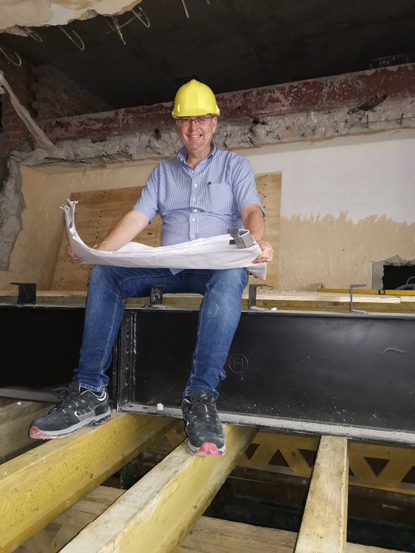 James Duffey on site